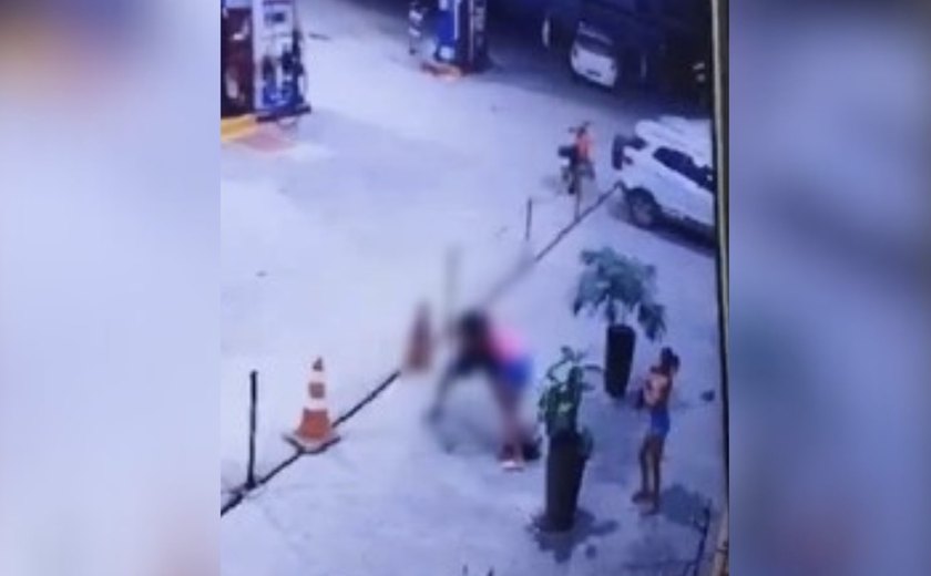 Mulher é agredida em posto de combustível em União dos Palmares
