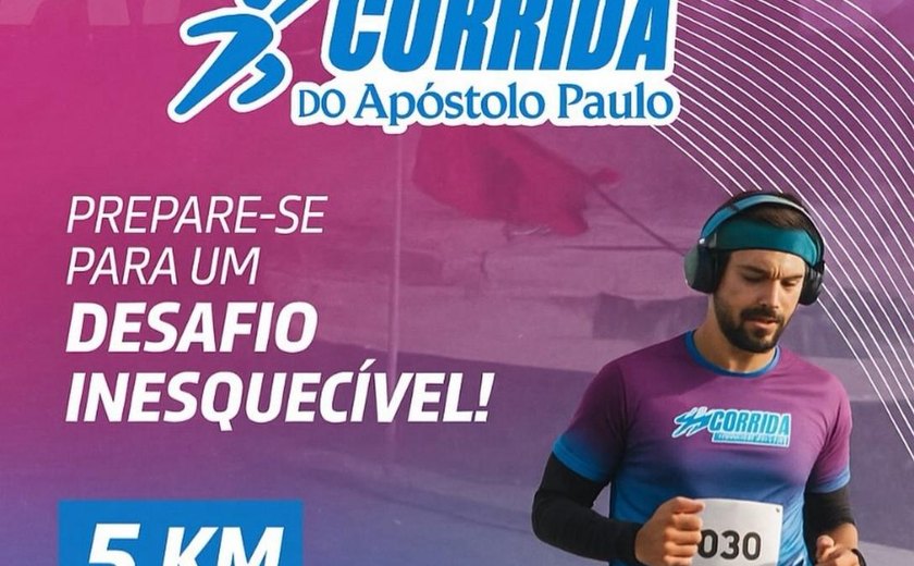 1ª Corrida do Apóstolo Paulo vai reunir atletas e fiéis em União dos Palmares