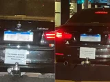Carro de luxo é flagrado com placa inusitada no litoral de SP: 'fui corno, buzine'