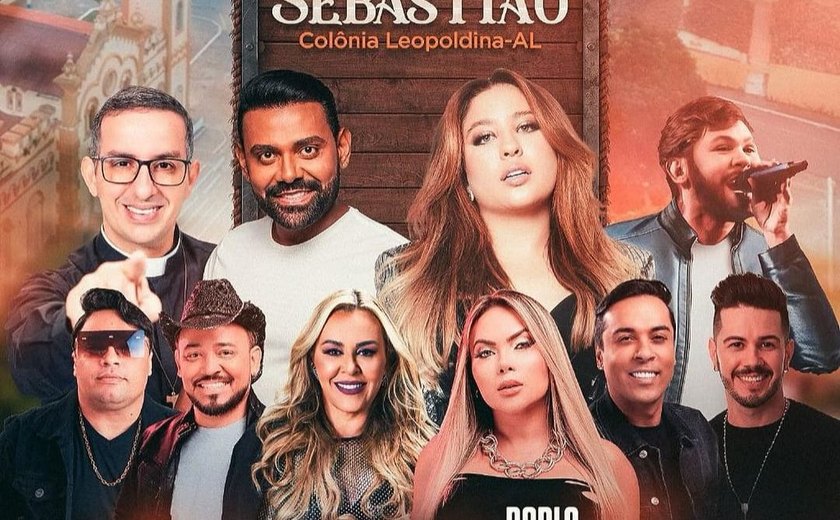 Mari Fernandez é uma das atrações da Festa de São Sebastião que acontece em Colônia Leopoldina