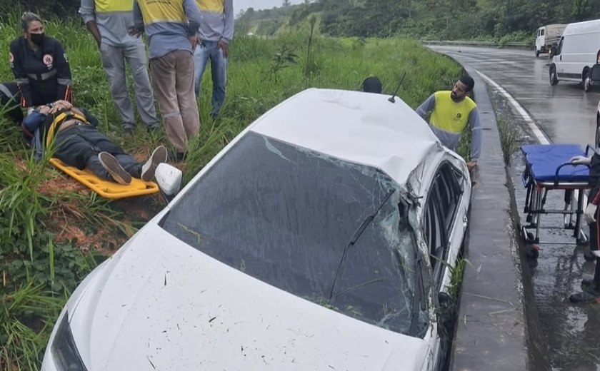 Dois acidentes são registrados na BR-101 entre Joaquim Gomes e Flexeiras