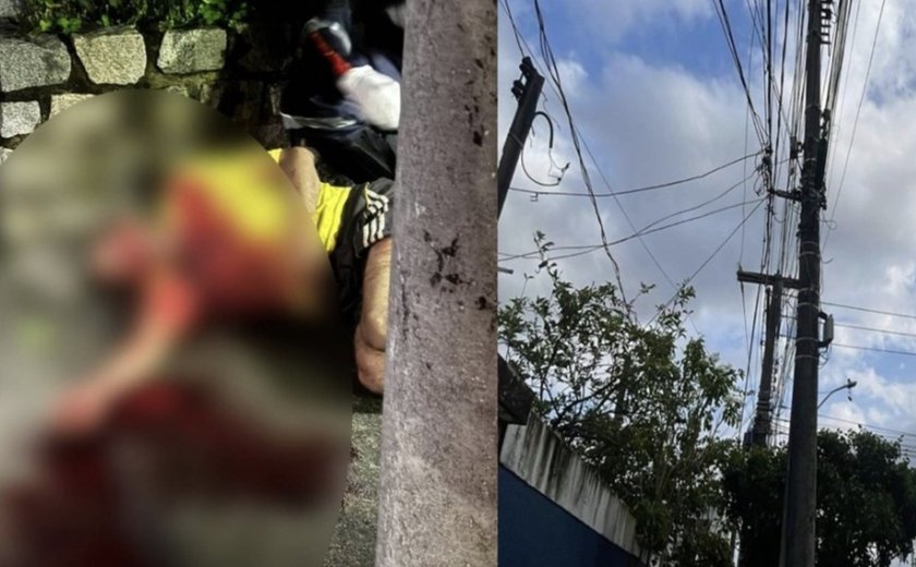 Homem fica ferido após sofrer descarga elétrica ao subir em poste no Prado