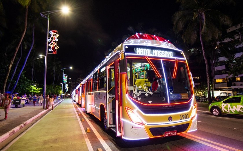 Maceió terá ônibus de graça para conhecer a decoração de Natal