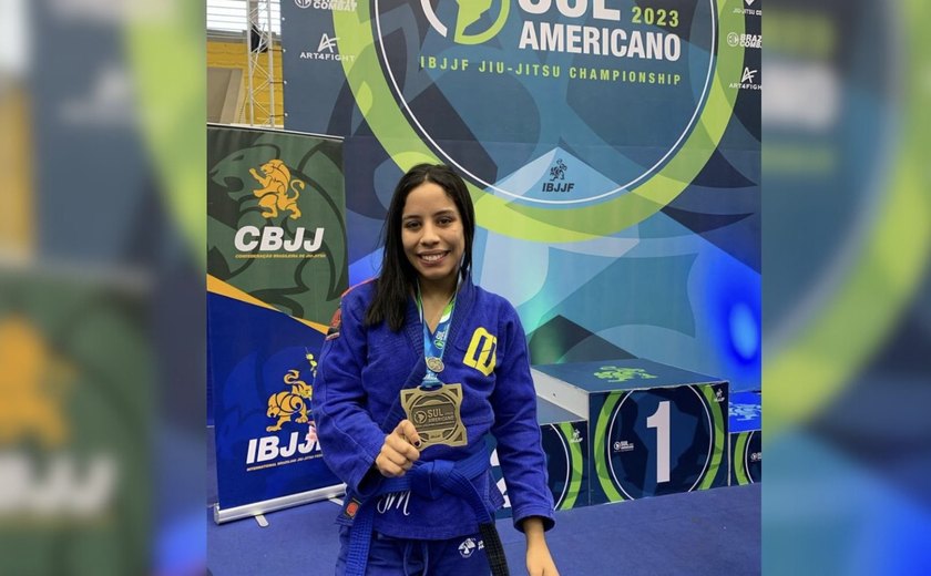 Palmarina é medalha de bronze em Campeonato Sul Americano de Jiu-jitsu