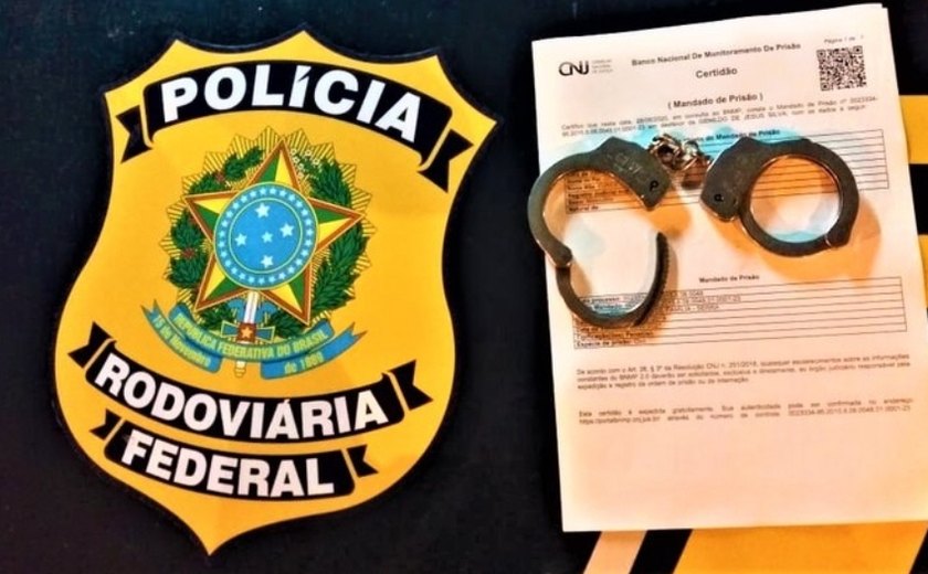 Foragido da Justiça por roubo é preso pela PRF em Teotônio Vilela