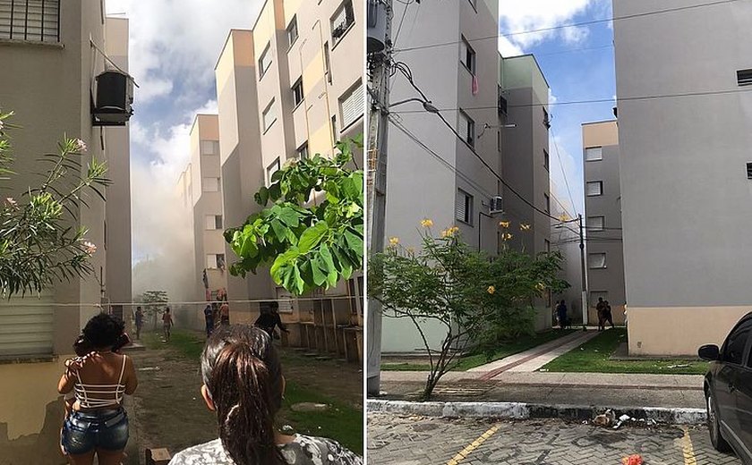 Incêndio de grandes proporções deixa ao menos três mortos em residencial no Benedito Bentes