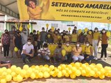 Branquinha a favor da vida: Saúde municipal realiza ação em alusão ao setembro amarelo