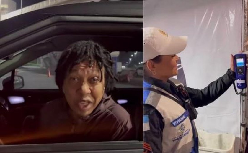 Djavan é parado em blitz e reação viraliza nas redes