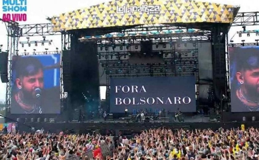 Artistas protestam após TSE proibir manifestações contra Bolsonaro no Lollapalooza