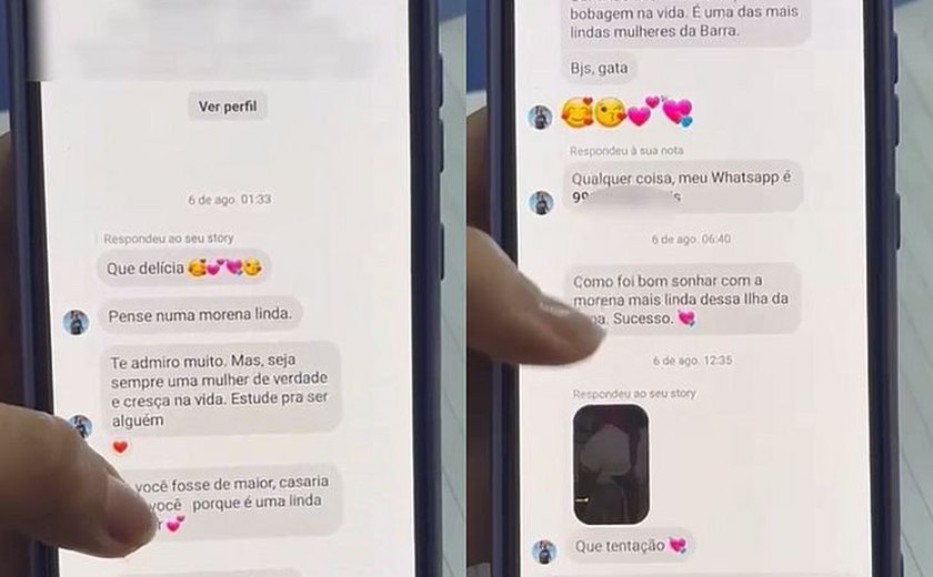 Estudante que recebeu mensagens com assédio de professor é ouvida pela Polícia