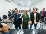 Raphael Pedrosa, Valdo do Calçamento e Dona Miriam tomam posse como vereadores
