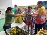 Beneficiários do Programa do Leite recebem itens da agricultura familiar, na Branquinha