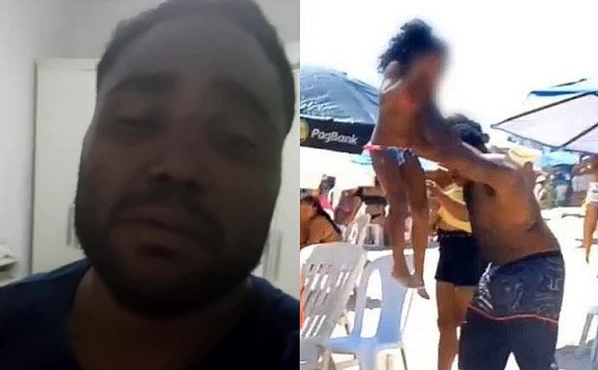 'Errei por amor', diz pai que espancou filhas em praia de Salvador