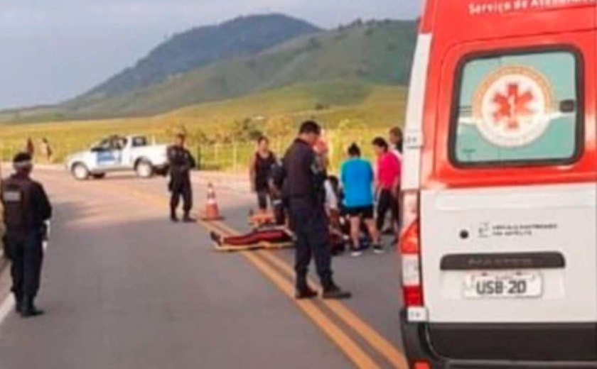 Atropelamento deixa duas mulheres feridas na estrada da Serra da Barriga, em União dos Palmares.