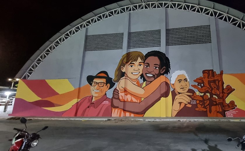 Paredes de União dos Palmares ganham nova vida com série de murais artísticos