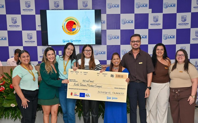 São José da Laje atinge 100% de alfabetização e recebe o Selo Ouro de excelência