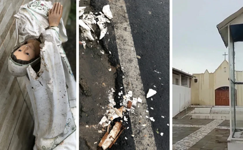 Criminosos invadem santuário e quebram imagem de Nossa Senhora em Fernão Velho