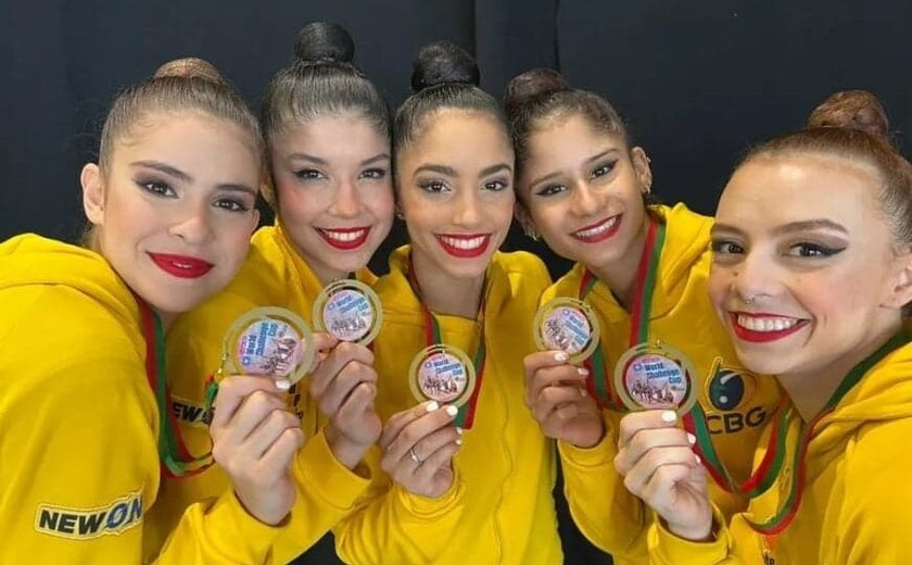 Brasil conquista o ouro na Copa do Mundo de Ginástica Rítmica