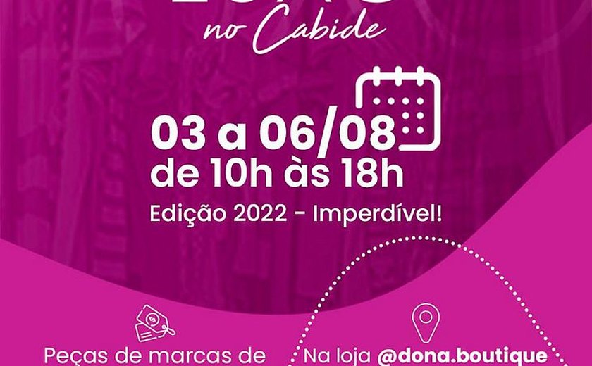 Luxo no Cabide: Edição 2022 de brechó boutique de Maceió tem início nesta quarta (03)