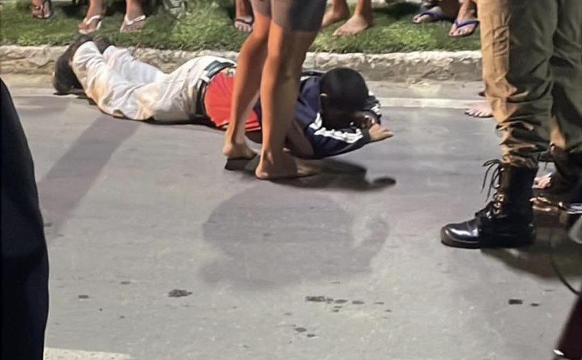 Homem tenta fugir da polícia, atropela inocente e é detido em Ibateguara