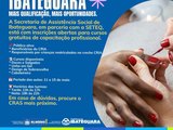 Prefeitura de Ibateguara abre inscrições para cursos gratuitos de capacitação profissional