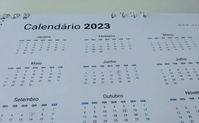 Alagoas terá cinco feriados estaduais e seis feriadões.