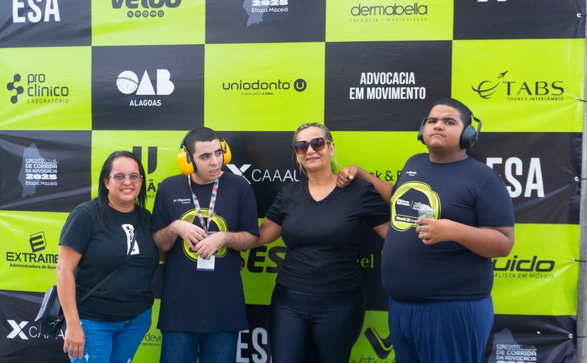 Jovens com autismo representam União dos Palmares em corrida da OAB
