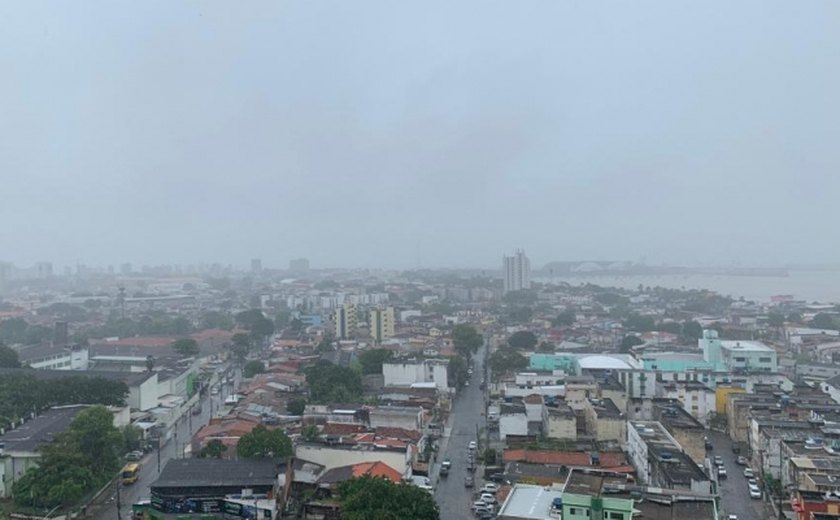 Três cidades de AL estão entre as cinco do país com maior volume de chuva nas últimas 24h