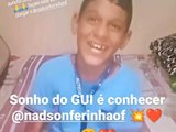 Geo Cruz vai realizar sonho de menino autista de conhecer Nadson Ferinha
