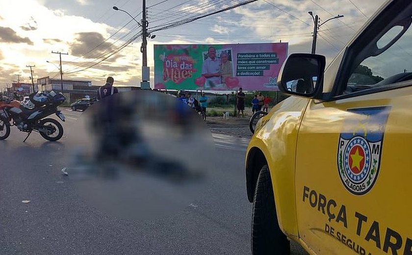 Motociclista cai de veículo e é resgatado após ficar ferido em Arapiraca