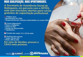 Prefeitura de Ibateguara abre inscrições para cursos gratuitos de capacitação profissional