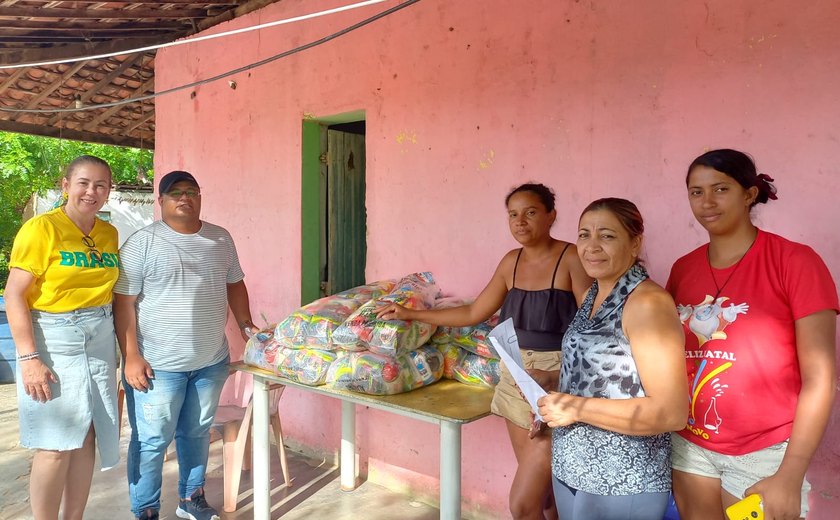 Prefeitura de Palmeira dos Índios realiza entrega de cestas básicas em localidades atingidas pelas chuvas