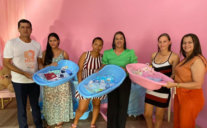 Prefeita Néa do Geo de Ibateguara realiza chá de bebê coletivo para as mamães do município