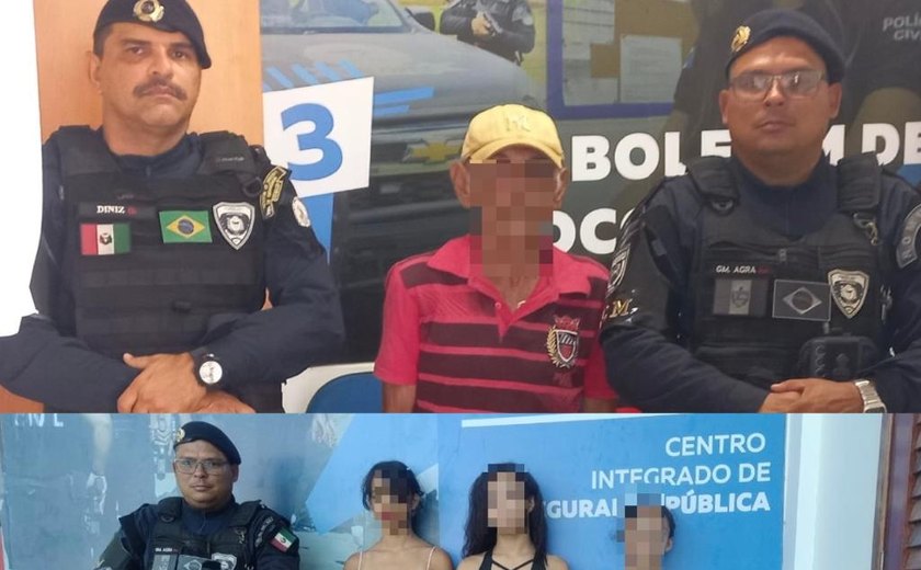 Guarda Municipal age rapidamente e detém idoso suspeito de assediar adolescentes em União dos Palmares