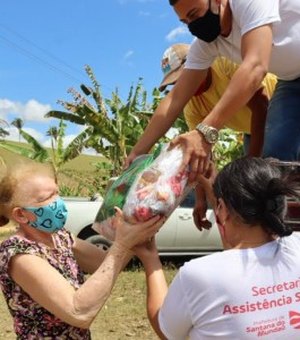 Assistência Social de Satana do Mundaú realiza entrega de 308 cestas básicas às comunidades quilombolas