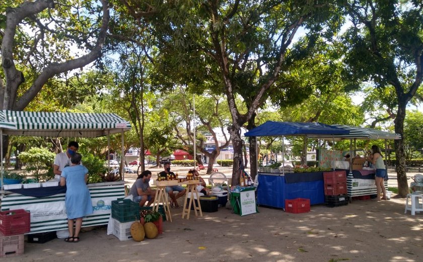 Feira Agroecológica da UFAL passa a acontecer na praça centenário em Maceió