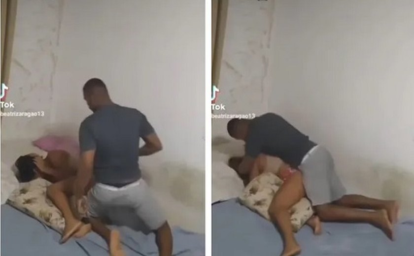 Vídeo: Mulher filma agressão de companheiro e é resgatada pela polícia