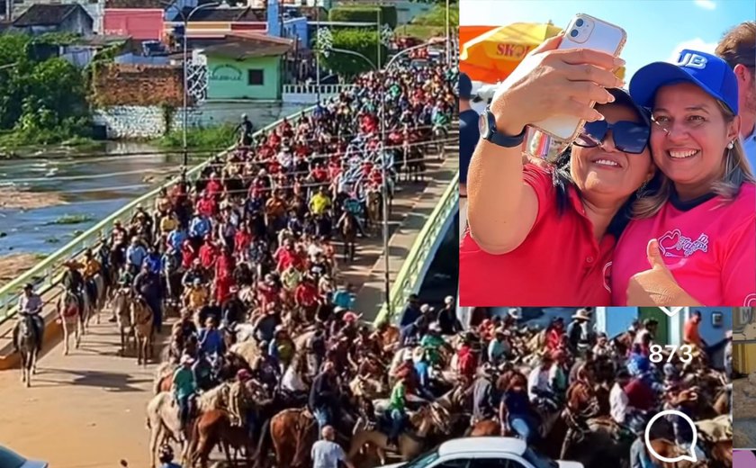 Fabricia Veras se destaca como liderança política em São José da Laje reunindo mais de 1000 pessoas em cavalgada