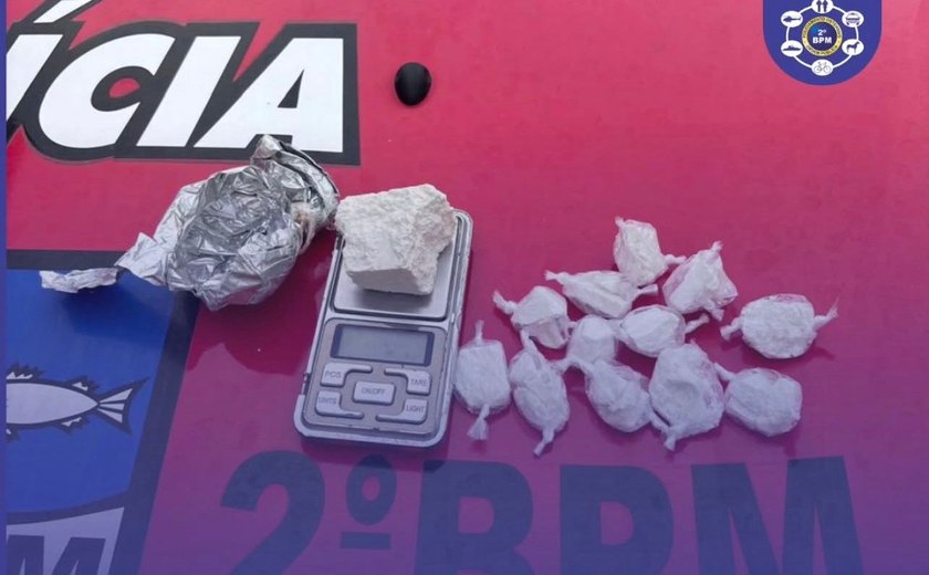 Suspeito é preso por tráfico de drogas em povoado de União dos Palmares