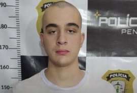 Foto mostra o piloto Pedro Turra, preso por agressão com a cabeça raspada em sistema penitenciário