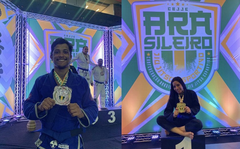 Isabella Souza e Lucas Chicuta são Campeã e Vice-campeão do Campeonato brasileiro de jiu-jitsu pela CBJJE