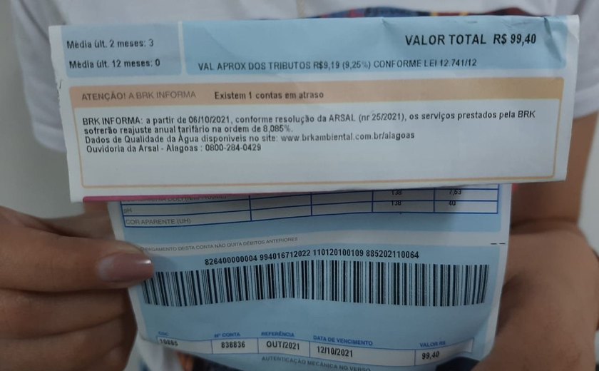 Aumento de mais de 8% nas tarifas de água e esgoto em Maceió e Região Metropolitana é autorizado pela Arsal