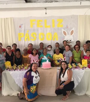 Assistência Social de Branquinha celebra a Páscoa com grupo da melhor idade