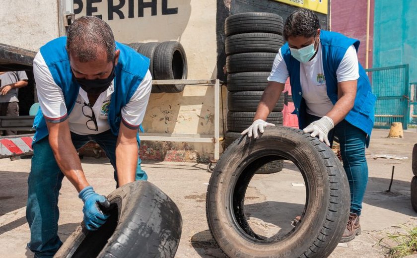 Saúde de Maceió inicia Mutirão de Coleta de Pneus em borracharias nesta quinta-feira (5)