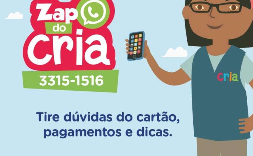 Zap do CRIA chega para levar informações sobre a primeira infância