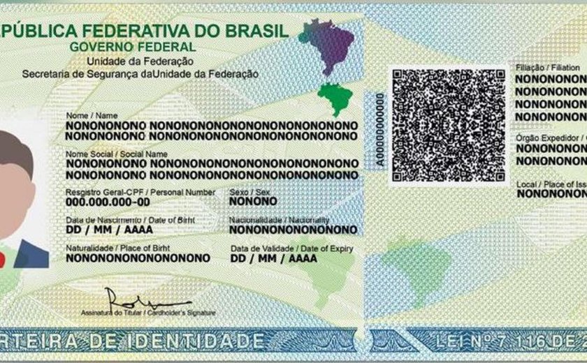 Alagoas é o único estado do Nordeste a oferecer a nova carteira de identidade