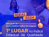 IQEAL: Educação de Santana do Mundaú tem o melhor índice de Alagoas