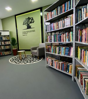 Secretaria de Ressocialização inaugura biblioteca no sistema prisional alagoano