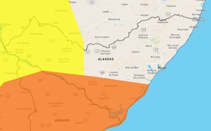 Alerta: 24 cidades alagoanas estão sob risco de alagamento