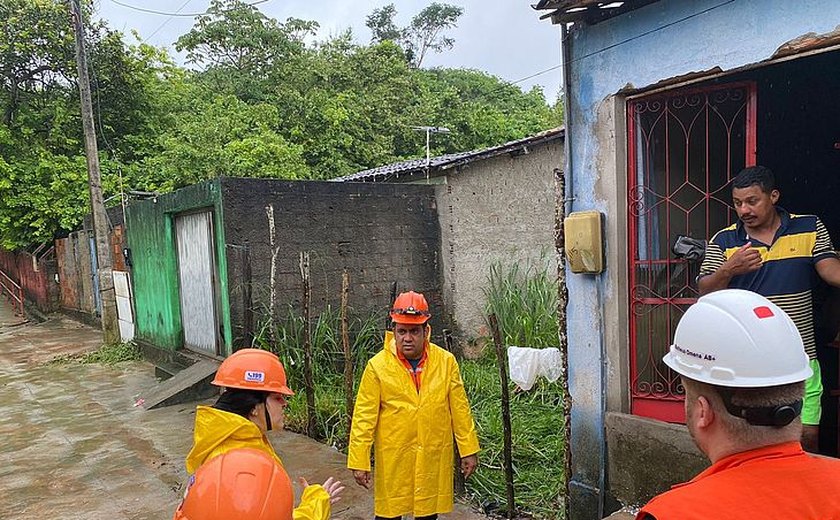 Defesa Civil já atendeu 38 ocorrências em Maceió; nove famílias ficaram desalojadas